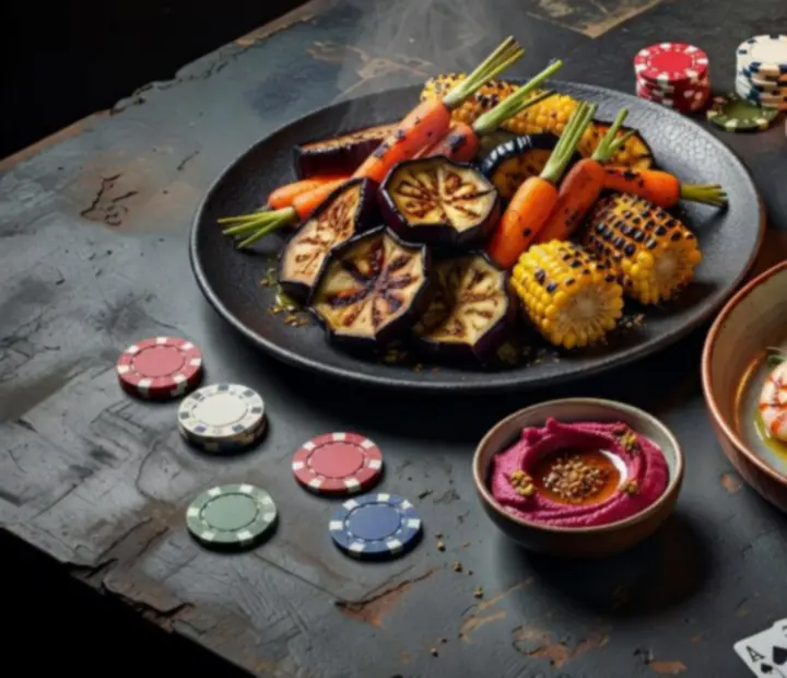 Selection of modern Australian shared plates on a dark timber table